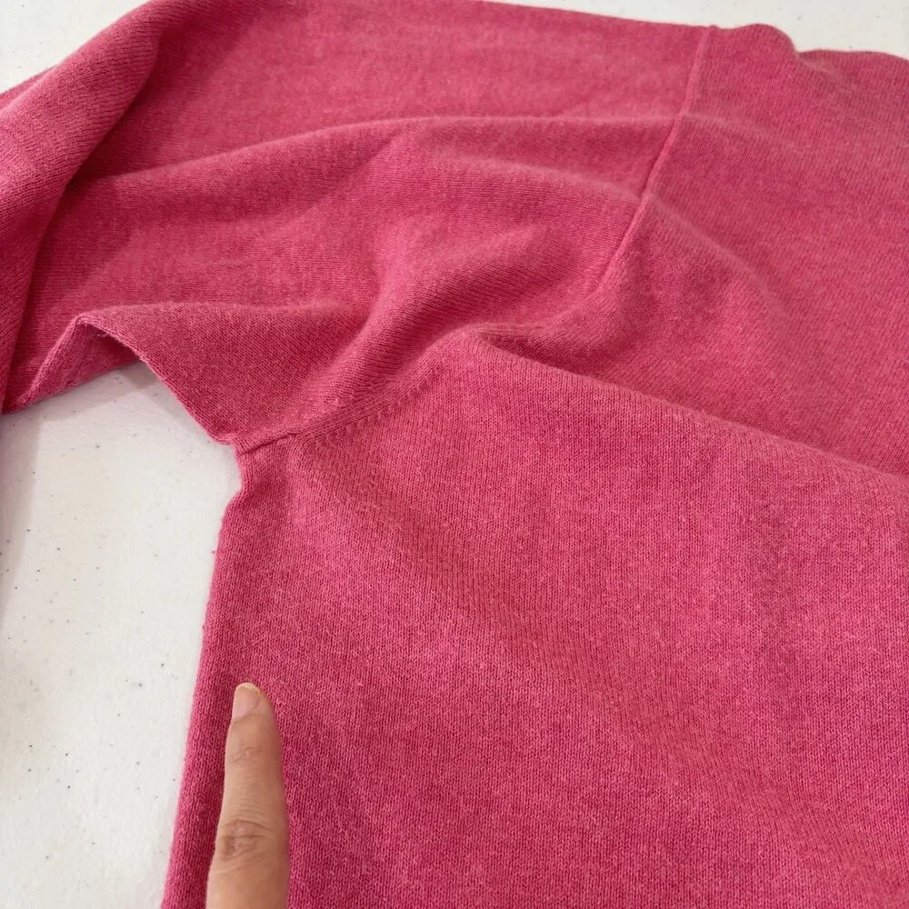 Peter Millar 1/4 Zip Sweater Mens XL Cotton Cashmere Pink Mock Neck Preppy Luxe